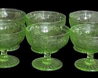 Uranium Sherbert Glasses