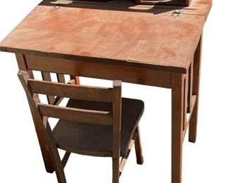 Vintage Childs Desk and Chair