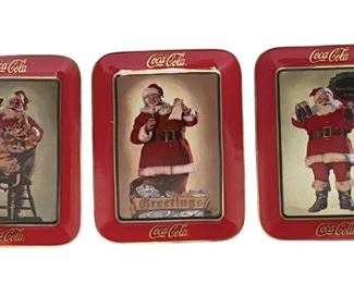 Franklin Mint Coke Christmas Plates