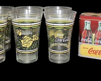 Texas Themed CocaCola Glasses