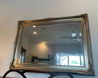 #10	mirror	silver wood mirror bevel 43x31	 $75.00 			
