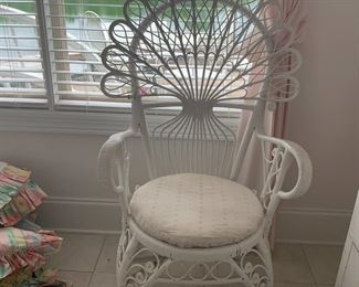 #35	Chair	fan wicker chair with round cushion	 $65.00 			

