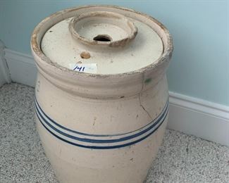#141	Number 3 churn with lid	 $30.00 			
