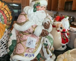 #159 Fritz and Floy Santa cookie jar $35.00