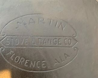#188	Martin cast iron skillet 10 inch 	 $35.00 			
