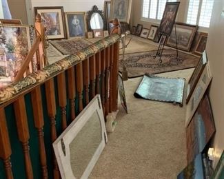 Paintings, prints, rugs, tapestries