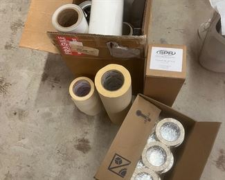 Silkscreen Supplies 
Pallet tape 
Screen tape 
Misc vinyl rolls.