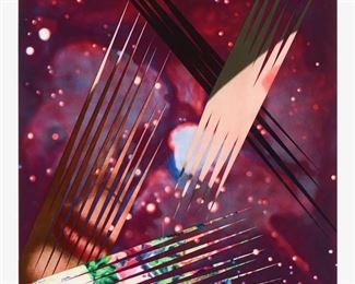 James Rosenquist signed limited edition signed print,  "The Persistence of Electrons in Space."  $2,500