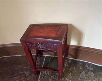Set of four Chinese Mahogany nesting tables.