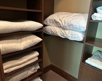 lots of linens.