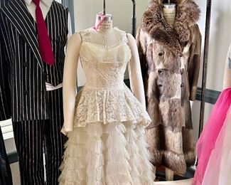 dress forms, clothing and furs!