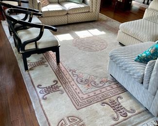 Asian rug, handmade