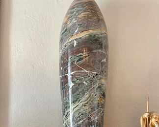 Marble vases one of a pair