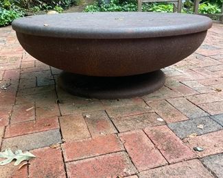 Natural Rust Patina Custom Steel Fire Pit Large