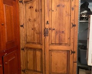 pine armoire 