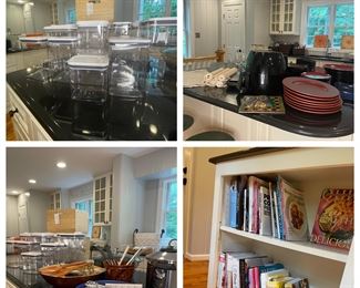 kitchen, cookbooks, small appliances 