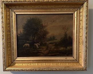 Oil on canvas signed Millard