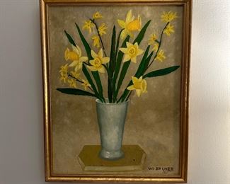 Oil on canvas signed Wm Brunker