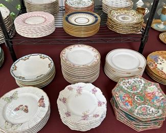 Stacks of small plates 