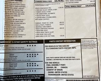 2017 EQUINOX  FWD LT
LOW MILAGE just under 67,000