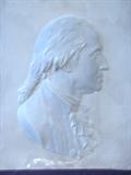 METAL PLAQUE OF GEORGE WASHINGTON.LARGE SIZE.