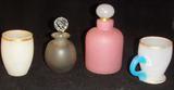 MANY FINE PIECES OF OPALESCENT GLASS.