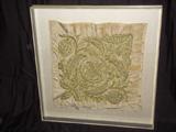 METALLIC EMBROIDERY ON SILK