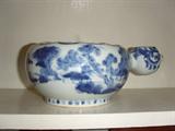 A BLUE & WHITE JAPANESE KUNDIKA , MEIJI ERA (1868-1912.)