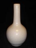 CHINESE CRACKLE GLAZED BOTTLENECK VASE.