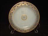 A SET OF 10 OPALINE DESERT PLATES.