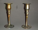 SIGNED DURAND CANDLESTICKS.