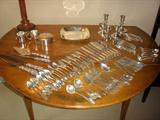 STERLING SILVER FLATWARE , SERVING PIECES.