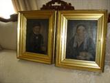 PAIR OF EARLY 19TH CENTURY PORTRAITS, OIL ON CANVAS.