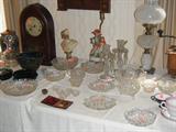 GREAT SELECTION OF BRILLANT PERIOD CUT GLASS.