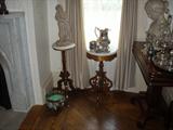 MARBLE TOP TABLES, STANDS ECT.