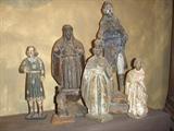 A COLLECTION OF ANTIQUE SANTOS 1700'S - 1800'S