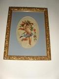 NICE WATERCOLR OF A CHERUB.