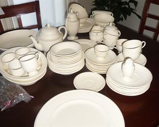 We have 2 sets of Wedgwood  This one is large = the other is smaller 