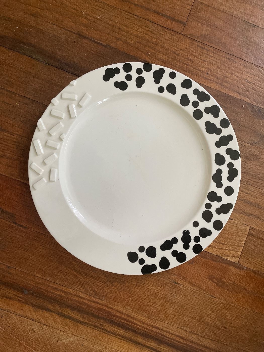 Ettore Sottsass plate Memphis Milano for Bloomingdale’s 