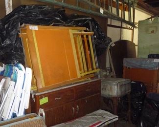 lots of vintage items  / HUGE  ladder ( garage )