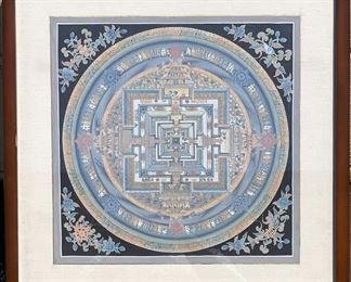 Painted Tibetan Buddhist Mandala
