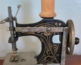 Antique toy sewing machine
