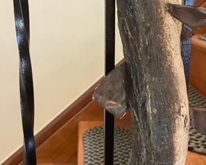 Beautiful hand carved fish folk art  