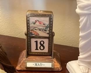 Antique flip calendar 