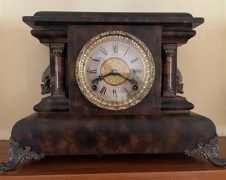 E.N. Welch 8 day Mantel Clock. Runs fine and great sound.