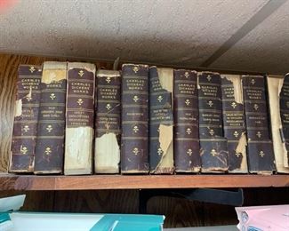 Partial set of 1891  "Works of Charles Dickens" 