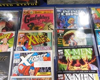 Autographed comic books