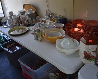 Lots of Kitchenware these are in the Black Tandem Trailer in the backyard