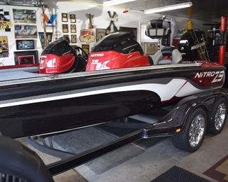 2012 Nitro Z-9
BOAT INFORMATION 2012 Nitro Z Series Z - 9 We have a 2012Nitro Z-9 ready for you with only 555 hours! This boat is a single console fiberglass fishing machine, it is powered by a 250 Horse powered Pro XS Mercury Engine with stainless steel propeller. This boat is in mint condition, the upholstery looks amazing and overall, this is a slick boat. More Specifications: Rear divided Live well Custom Nitro gray cover Stainless Steel Propeller Tandem axle trailer included Spare tire and wheel Torgue Master Gear Case Minn Kota, Fortrex 101 thrusts/36 Volt trolling motor Lowrance HDS 12 at console onboard charger 10" Jack Plate Hot Foot Blinker trim
Dimensions
Nominal Length
20.75ft
Engine
250 Horse powered Pro XS Mercury Engine with stainless steel propeller.
Buy now for $37,500.00 or
Call for details we are taking offers!