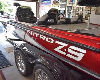 2012 Nitro Z-9
BOAT INFORMATION 2012 Nitro Z Series Z - 9 We have a 2012Nitro Z-9 ready for you with only 555 hours! This boat is a single console fiberglass fishing machine, it is powered by a 250 Horse powered Pro XS Mercury Engine with stainless steel propeller. This boat is in mint condition, the upholstery looks amazing and overall, this is a slick boat. More Specifications: Rear divided Live well Custom Nitro gray cover Stainless Steel Propeller Tandem axle trailer included Spare tire and wheel Torgue Master Gear Case Minn Kota, Fortrex 101 thrusts/36 Volt trolling motor Lowrance HDS 12 at console onboard charger 10" Jack Plate Hot Foot Blinker trim
Dimensions
Nominal Length
20.75ft
Engine
250 Horse powered Pro XS Mercury Engine with stainless steel propeller.
Buy now for $37,500.00 or
Call for details we are taking offers!